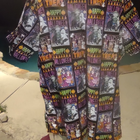Halloween scrub top vintage New Old stock 1Xlarge - Picture 2 of 12